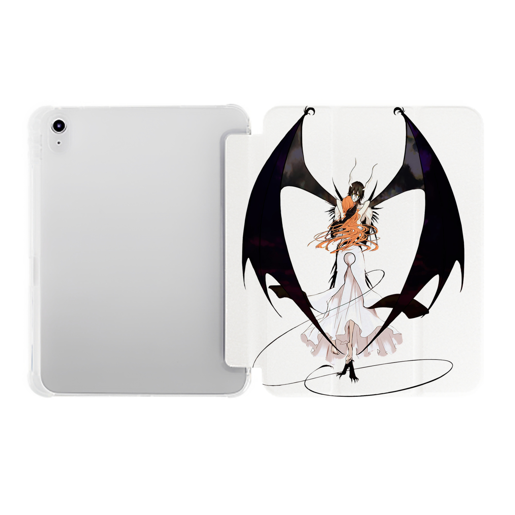 （画像用） ブリーチ ウルキオラ·シファー BLEACH Ulquiorra cifer IPad ケース ペン収納付き 三つ折りスタンド PUレザー×シリコン 対応機種9.5/10.5/10.9インチ